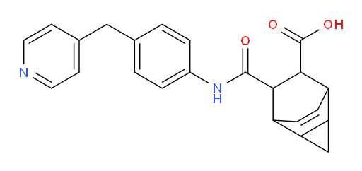 7-[[[4-(4-Pyridinylmethyl)phenyl]amino]carbonyl]tricyclo[3.2.2.02,4]non-8-ene-6-carboxylic acid (ACI)