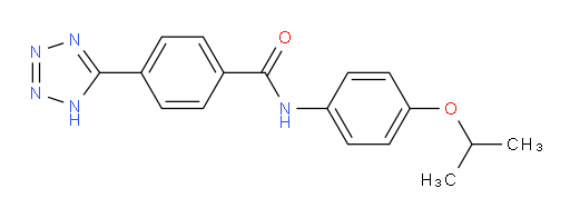 N-[4-(1-Methylethoxy)phenyl]-4-(2H-tetrazol-5-yl)benzamide (ACI)