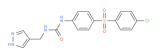N-[4-[(4-Chlorophenyl)sulfonyl]phenyl]-N′-(1H-pyrazol-4-ylmethyl)urea (ACI)