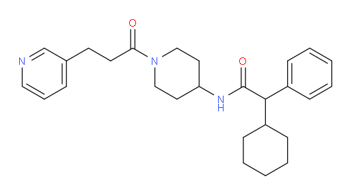 α-Cyclohexyl-N-[1-[1-oxo-3-(3-pyridinyl)propyl]-4-piperidinyl]benzeneacetamide (ACI)