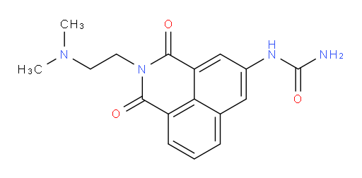 N-[2-[2-(Dimethylamino)ethyl]-2,3-dihydro-1,3-dioxo-1H-benz[de]isoquinolin-5-yl]urea (ACI)