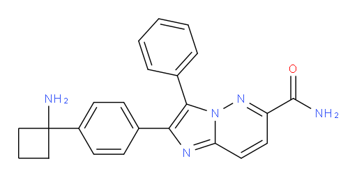2-[4-(1-Aminocyclobutyl)phenyl]-3-phenylimidazo[1,2-b]pyridazine-6-carboxamide (ACI)