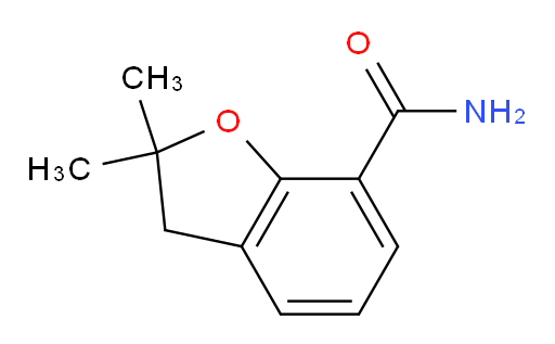 2,3-Dihydro-2,2-dimethyl-7-benzofurancarboxamide (ACI)