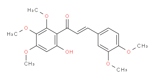 3-(3,4-Dimethoxyphenyl)-1-(6-hydroxy-2,3,4-trimethoxyphenyl)-2-propen-1-one (ACI)