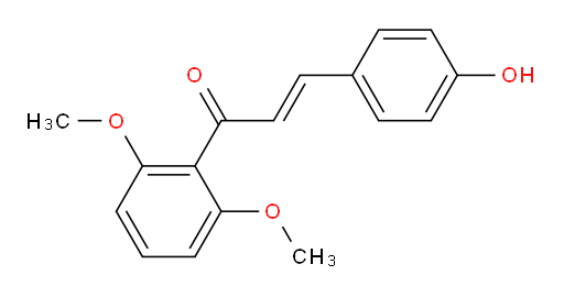 1-(2,6-Dimethoxyphenyl)-3-(4-hydroxyphenyl)-2-propen-1-one (ACI)