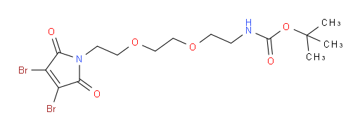1,1-Dimethylethyl N-[2-[2-[2-(3,4-dibromo-2,5-dihydro-2,5-dioxo-1H-pyrrol-1-yl)ethoxy]ethoxy]ethyl]carbamate (ACI)