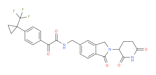 N-[[2-(2,6-Dioxo-3-piperidinyl)-2,3-dihydro-1-oxo-1H-isoindol-5-yl]methyl]-α-oxo-4-[1-(trifluoromethyl)cyclopropyl]benzeneacetamide (ACI)