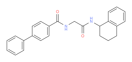 N-[2-Oxo-2-[(1,2,3,4-tetrahydro-1-naphthalenyl)amino]ethyl][1,1′-biphenyl]-4-carboxamide (ACI)
