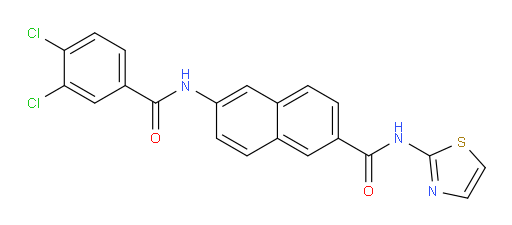 6-[(3,4-Dichlorobenzoyl)amino]-N-2-thiazolyl-2-naphthalenecarboxamide (ACI)