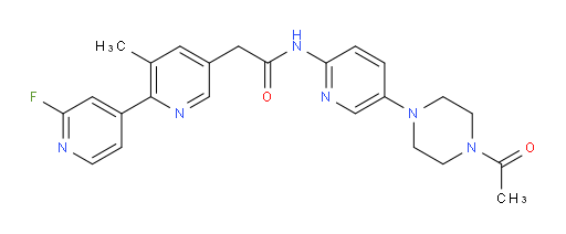 N-[5-(4-Acetyl-1-piperazinyl)-2-pyridinyl]-2′-fluoro-3-methyl[2,4′-bipyridine]-5-acetamide (ACI)