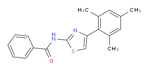 N-[4-(2,4,6-Trimethylphenyl)-2-thiazolyl]benzamide (ACI)