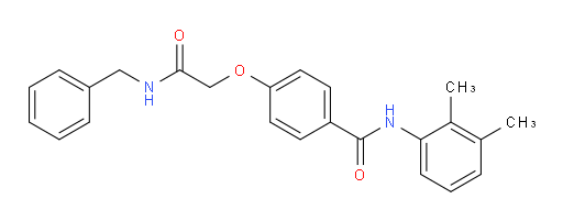 N-(2,3-Dimethylphenyl)-4-[2-oxo-2-[(phenylmethyl)amino]ethoxy]benzamide (ACI)