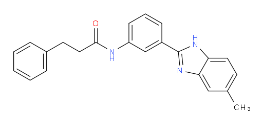 N-[3-(6-Methyl-1H-benzimidazol-2-yl)phenyl]benzenepropanamide (ACI)