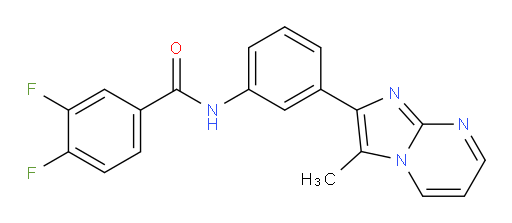 3,4-Difluoro-N-[3-(3-methylimidazo[1,2-a]pyrimidin-2-yl)phenyl]benzamide (ACI)