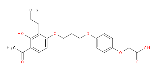 2-[4-[3-(4-Acetyl-3-hydroxy-2-propylphenoxy)propoxy]phenoxy]acetic acid (ACI)
