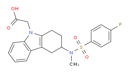 3-[[(4-Fluorophenyl)sulfonyl]methylamino]-1,2,3,4-tetrahydro-9H-carbazole-9-acetic acid (ACI)