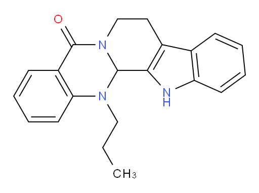 8,13,13b,14-Tetrahydro-14-propylindolo[2′,3′:3,4]pyrido[2,1-b]quinazolin-5(7H)-one (ACI)