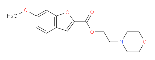 2-(4-Morpholinyl)ethyl 6-methoxy-2-benzofurancarboxylate (ACI)