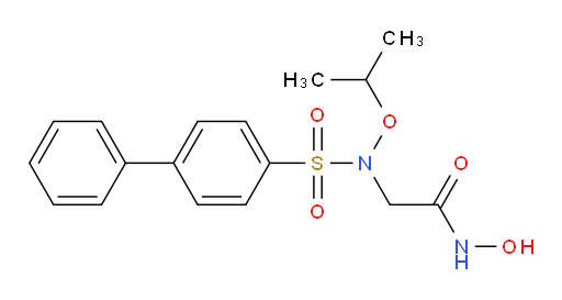 2-[([1,1′-Biphenyl]-4-ylsulfonyl)(1-methylethoxy)amino]-N-hydroxyacetamide (ACI)