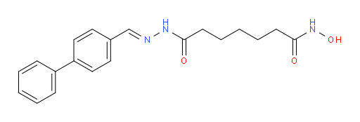 7-(Hydroxyamino)-7-oxoheptanoic acid 2-([1,1′-biphenyl]-4-ylmethylene)hydrazide (ACI)