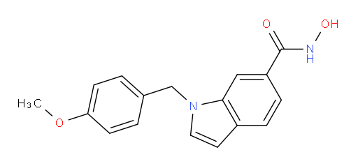 N-Hydroxy-1-[(4-methoxyphenyl)methyl]-1H-indole-6-carboxamide (ACI)
