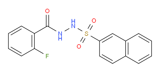 2-Fluorobenzoic acid 2-(2-naphthalenylsulfonyl)hydrazide (ACI)