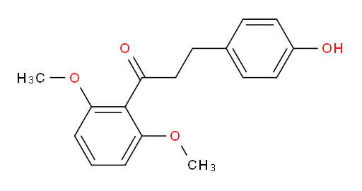 1-(2,6-Dimethoxyphenyl)-3-(4-hydroxyphenyl)-1-propanone (ACI)