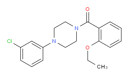 [4-(3-Chlorophenyl)-1-piperazinyl](2-ethoxyphenyl)methanone (ACI)