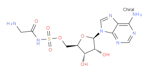 Adenosine, 5′-[N-(2-aminoacetyl)sulfamate] (ACI)