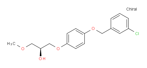 2-Propanol, 1-[4-[(3-chlorophenyl)methoxy]phenoxy]-3-methoxy-, (S)- (9CI)