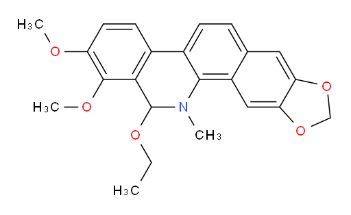 13-Ethoxy-12,13-dihydro-1,2-dimethoxy-12-methyl[1,3]benzodioxolo[5,6-c]phenanthridine (ACI)