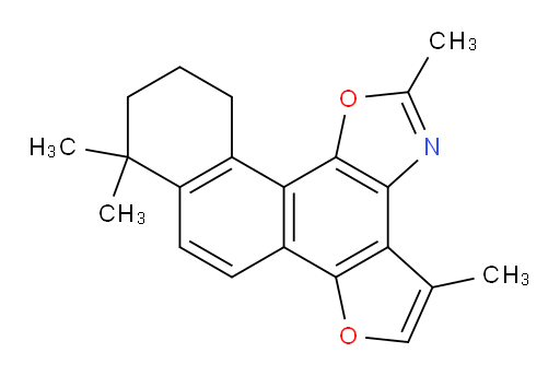 9,10,11,12-Tetrahydro-2,4,9,9-tetramethylfuro[2′,3′:1,2]phenanthro[3,4-d]oxazole (ACI)