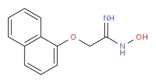 N-Hydroxy-2-(1-naphthalenyloxy)ethanimidamide (ACI)