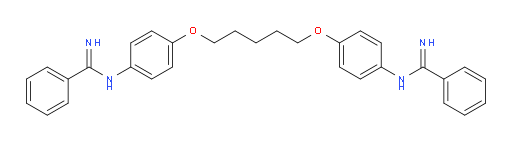 N,N′′-[1,5-Pentanediylbis(oxy-4,1-phenylene)]bis[benzenecarboximidamide] (ACI)