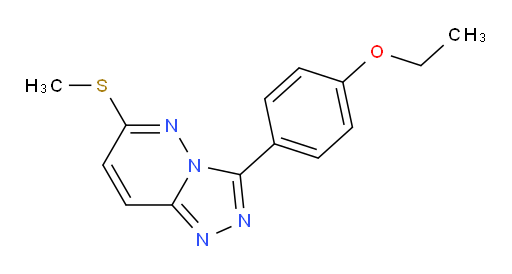 3-(4-Ethoxyphenyl)-6-(methylthio)-1,2,4-triazolo[4,3-b]pyridazine (ACI)