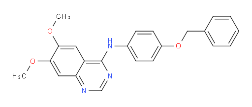 6,7-Dimethoxy-N-[4-(phenylmethoxy)phenyl]-4-quinazolinamine (ACI)