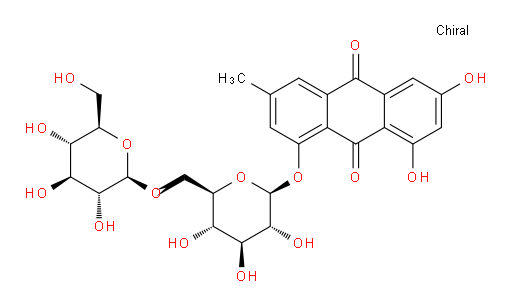 1-[(6-O-β-D-Glucopyranosyl-β-D-glucopyranosyl)oxy]-6,8-dihydroxy-3-methyl-9,10-anthracenedione (ACI)