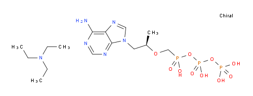 Diphosphoric acid, P-anhydride with P-[[(1R)-2-(6-amino-9H-purin-9-yl)-1-methylethoxy]methyl]phosphonic acid, compd. with N,N-diethylethanamine (1:1) (ACI)