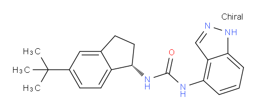 N-[(1S)-5-(1,1-Dimethylethyl)-2,3-dihydro-1H-inden-1-yl]-N′-1H-indazol-4-ylurea (ACI)