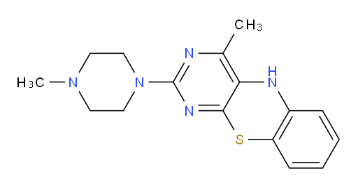 4-Methyl-2-(4-methyl-1-piperazinyl)-5H-pyrimido[4,5-b][1,4]benzothiazine (ACI)