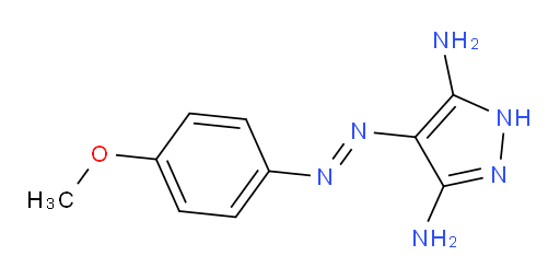 3,5-Diamino-4-(4-methoxyphenylazo)pyrazole