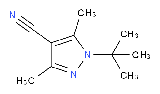 1-(1,1-Dimethylethyl)-3,5-dimethyl-1H-pyrazole-4-carbonitrile (ACI)