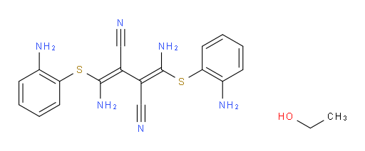 Butanedinitrile, 2,3-bis[amino[(2-aminophenyl)thio]methylene]-, compd. with ethanol (1:1) (ACI)
