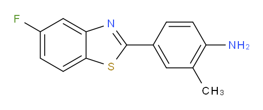 4-(5-Fluoro-2-benzothiazolyl)-2-methylbenzenamine (ACI)