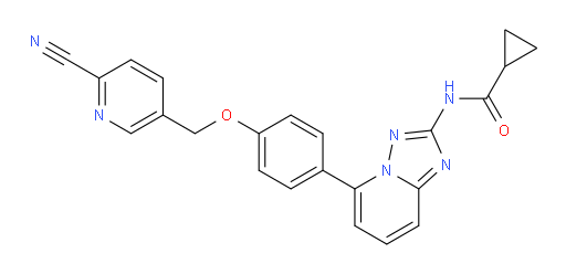 N-[5-[4-[(6-Cyano-3-pyridinyl)methoxy]phenyl][1,2,4]triazolo[1,5-a]pyridin-2-yl]cyclopropanecarboxamide (ACI)