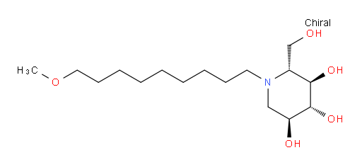 (2R,3R,4R,5S)-2-(Hydroxymethyl)-1-(9-methoxynonyl)-3,4,5-piperidinetriol (ACI)
