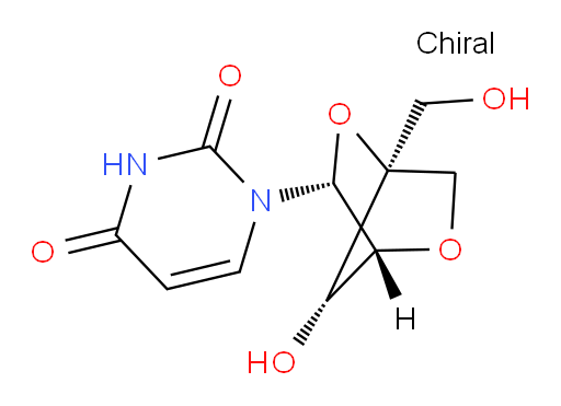 1-[2,5-Anhydro-4-C-(hydroxymethyl)-α-L-lyxofuranosyl]-2,4(1H,3H)-pyrimidinedione (ACI)