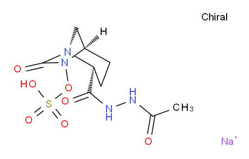 1,6-Diazabicyclo[3.2.1]octane-2-carboxylic acid, 7-oxo-6-(sulfooxy)-, 2-(2-acetylhydrazide), sodium salt (1:1), (1R,2S,5R)- (ACI)