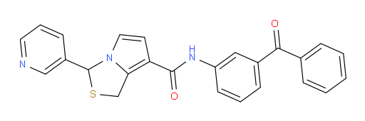 (+)-N-(3-Benzoylphenyl)-3-(3-pyridinyl)-1H,3H-pyrrolo[1,2-c]thiazole-7-carboxamide (ACI)