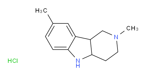 1H-Pyrido[4,3-b]indole, 2,3,4,4a,5,9b-hexahydro-2,8-dimethyl-, hydrochloride (1:2) (ACI)